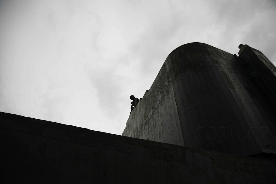 朝倉彫塑館の屋上